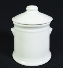 Antique CARR Vitrified China Co. Lidded Mustard 1920-1930 Condiment Pot Jar