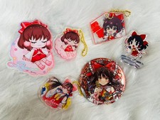 Touhou Project Hakurei Reimu 6Piece Acrylic Keychain Badge Set