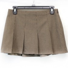 Abercrombie  Fitch Mini Pleated Skort Plaid Preppy Y2K School Zip Lined Small