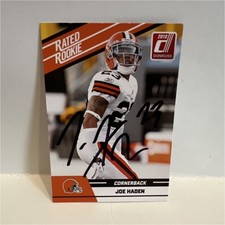Donruss 2010 Rated Rookie Joe Haden Autographed #53 Cleveland Browns NFL Card. rookie card picture