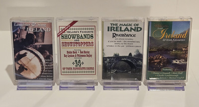 Job lot 4 x Irish Music Cassettes - Waltzing through ireland / the magic of ire