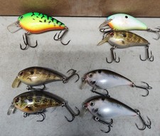 Strike King Silent Crank Baits - Three Different Models - Lot Of 7