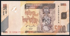 CONGO DEMOCRATIC REPUBLIC - 5000 FRANCS 02.02.2005 UNC P 102a