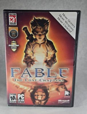 Fable: The Lost Chapters (PC, 2005) Complete w  Manual, 4 Discs and Game Shell