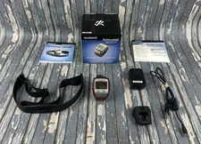 Garmin Forerunner 305 GPS Watch Heart Rate Monitor Charger Box Band Tested Works