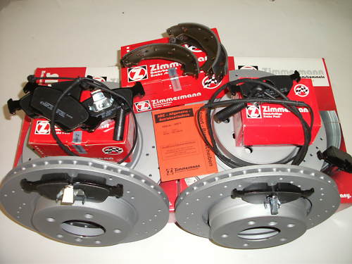 BMW 325ci 328ci E46 - ZIMMERMANN SPORT BREMSEN KIT VORNE + HINTEN KOMPLETT