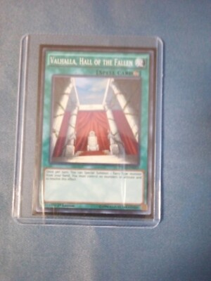 Yu-Gi-Oh! Karte 'Valhalla, Hall Of The Fallen' (DESO-EN055) - Super Rare, 1. Edition