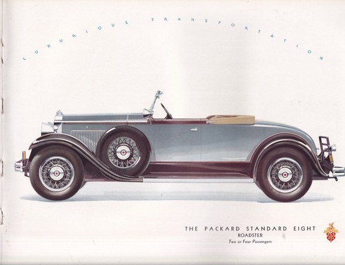 LUXURIOUS TRANSPORTATION THE PACKARD STANDARD EIGHT MODELS 8-26 & 8-33 BROCHURE - Picture 7 of 12