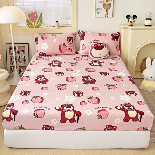 Disney Characters Fitted Sheet Set Bedding Decor/Customizable Single/Double Size - Picture 8 of 32