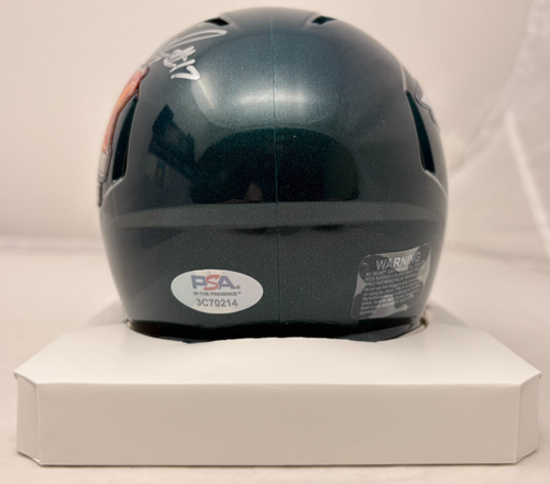 Nakobe Dean signierter Philadelphia Eagles Super Bowl LIX Mini Helm PSA 214 - Bild 3 von 7