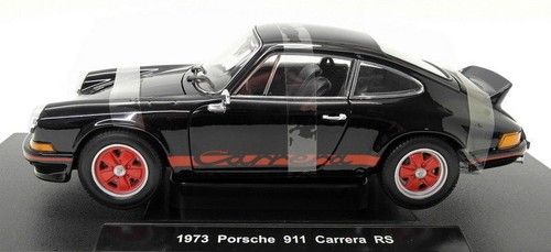 Welly 1/18 Scale Diecast - 18044W 1973 Porsche 911 Carrera RS Black / Red - Picture 2 of 5