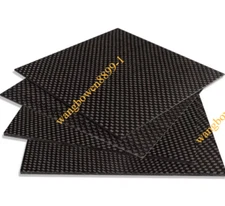 1pc 3K Carbon fiber board plate sheet panel 50x50mm 0.2~5mm Customizablee