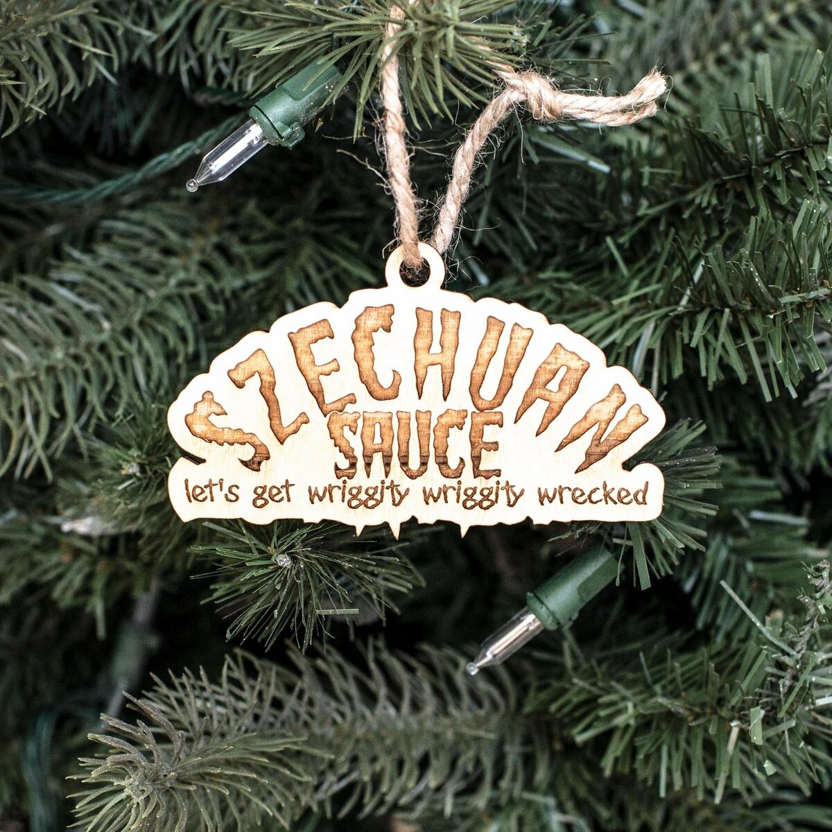 Ornament - Szechuan Sauce - Raw Wood 2x4in Ornament - Szechuan Sauce - Raw Wood 2x4in