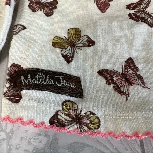 Matilda Jane Harvest Fit Jean Overalls Fall Flutter Set Girls Size 4 Matching - Picture 10 of 13