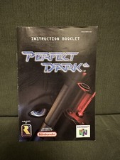 Perfect Dark Nintendo 64 Authentic Manual Only - N64 Instruction Booklet