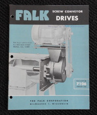 1960 Falk Corp "Napęd przenośnika ślimakowego" Broszura inżynierska Milwaukee WI