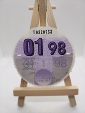 Disabled Vauxhall PLG LVLO 1998 Original Old Road Car Cars Tax Disc Discs Rare