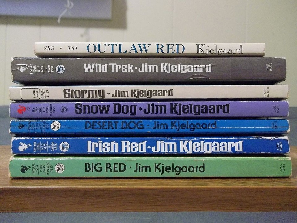Lot of 7 Jim Kjelgaard Big Red, Irish, Outlaw, Desert Dog, Snow Dog