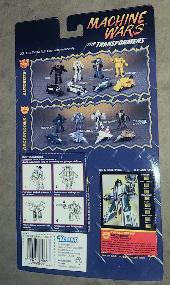 Transformers Machine Wars MEGATRON New Sealed 1996 MW - Image 3 of 3