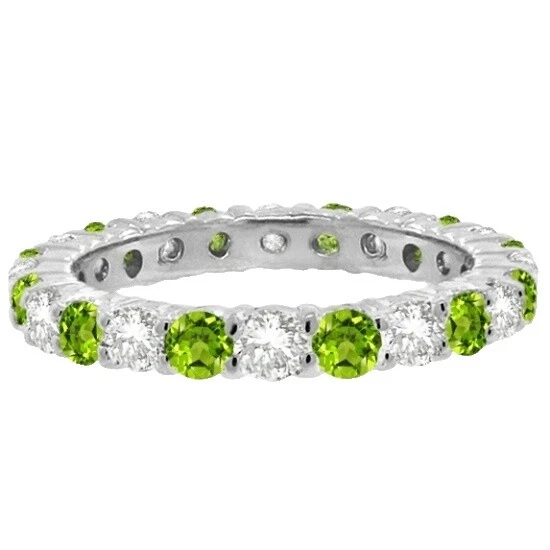 Модные вечные кольца Peridot