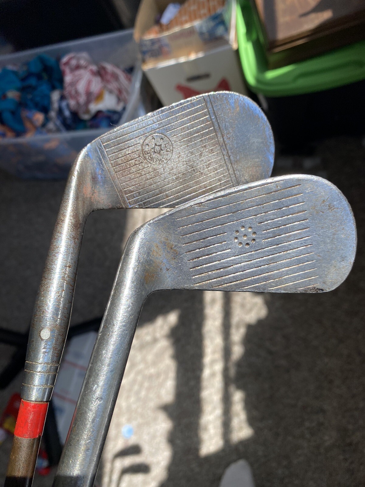как выглядит 5,6 Spalding Robert Jones Jr Irons Registered Steel Shaft Right Hand Antique фото