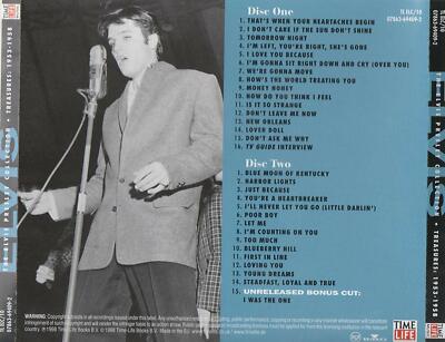 THE ELVIS PRESLEY COLLECTION ~ TREASURES 1953-1958 (2CD) New
