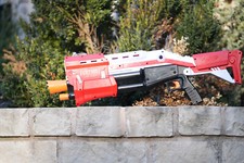 Nerf Gun Fortnite TS-1 Tactical Shotgun Blaster Bossmerg-12 Pump gently used
