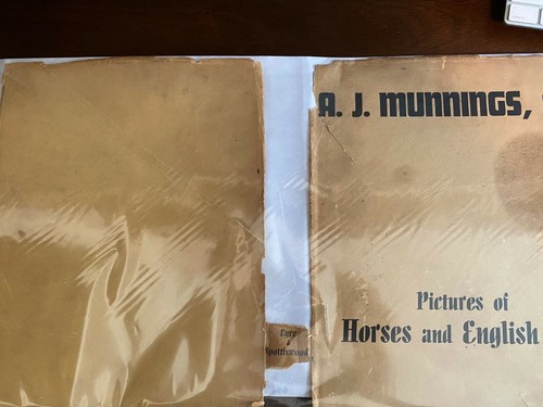 Pictures of Horses and English Life, A.J.Munnings - 1939 - 2nd Ed, HC Book - DJ - Imagen 2 de 12