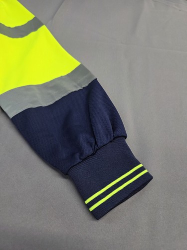 Portwest S279 Mens Two-Tone Long-Sleeve Polo Shirt, Yellow/Navy - 第 9/11 張圖片