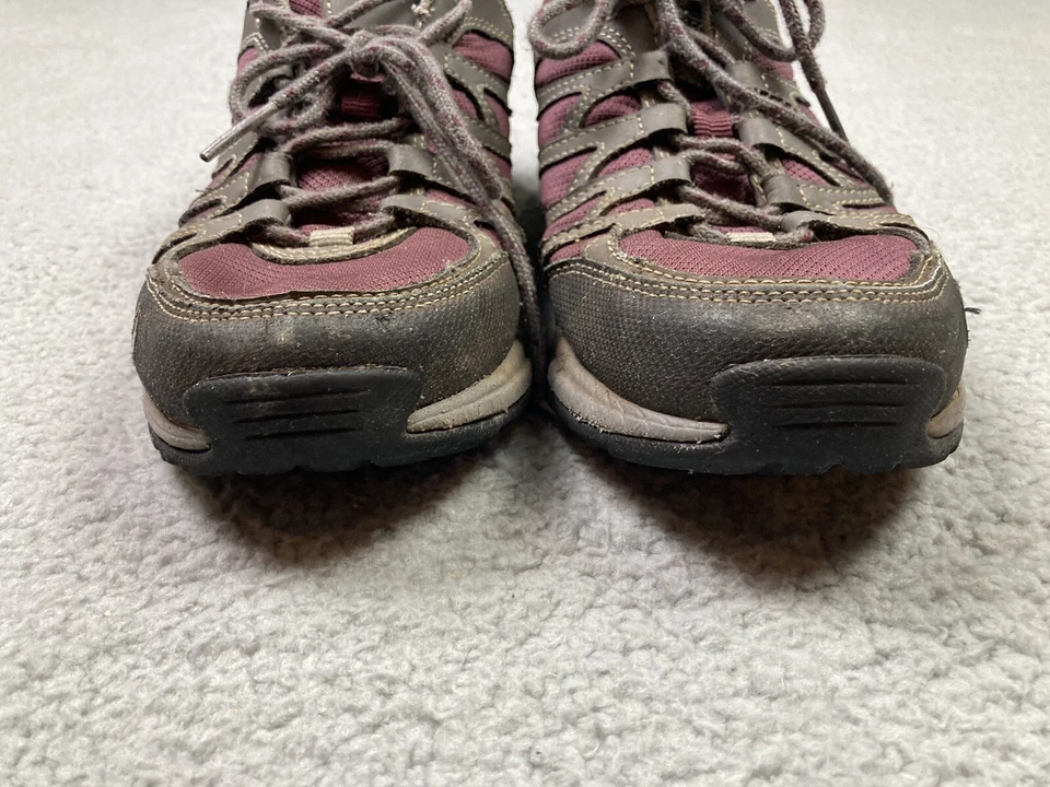 Ahnu Tenis Zapatos Mujer 8 Púrpura Gris Rockridge II AF2131FIG Senderismo Trail Foto 4 de 4