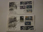 2 US COVERS FDC ART CRAFT CACHETS MOON LANDING C76 & 1331&2 WEXTRA SPACE STAMPS