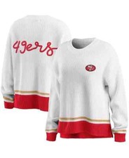 WEAR NFL Women's San Francisco 49ers Knitted Sweatshirt Size M