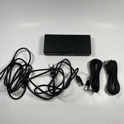 UGREEN KVM Switch VGA 4 Port Box USB Model No. 50280 1080P Video Sharing