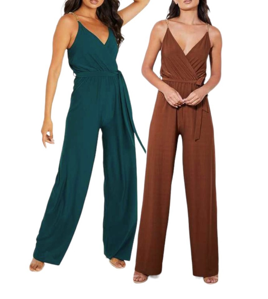 CUESTIONARIO MONO - CADENA MANGA CON CORREA PALAZZO CUELLO EN V TRAJE DE JUEGO FIESTA PRECIO DE VENTA SUGERIDO POR EL FABRICANTE £35 484