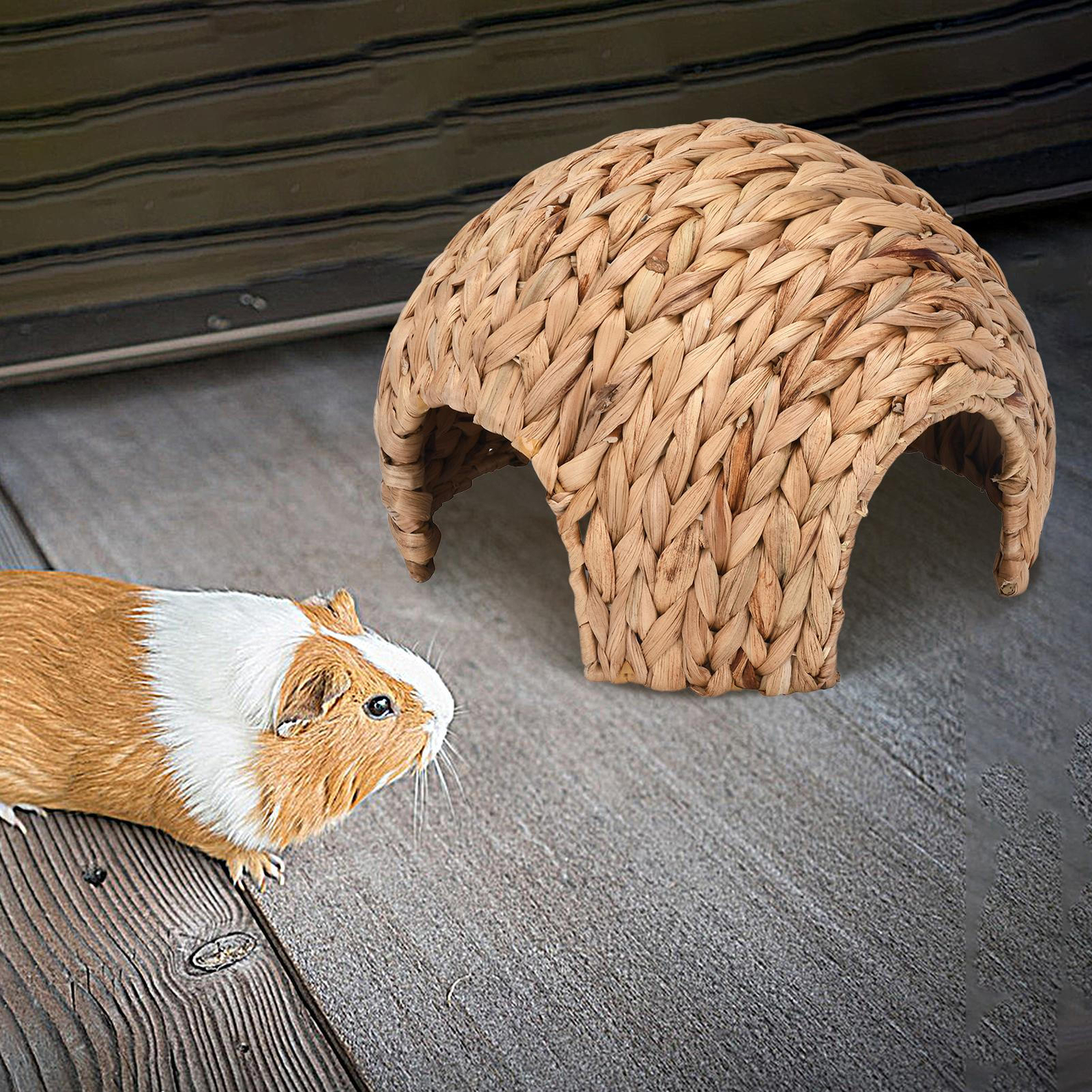 Rabbit House Natural and Safe Guinea Pig House Hand Made Bunny Grass