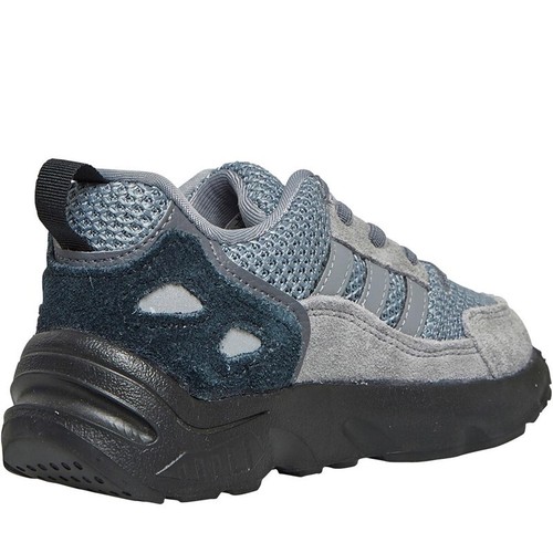Adidas Originals ZX22 Low Grey/Black Infant Trainers-UK 4-New-Genuine-RRP £40 - Picture 2 of 7
