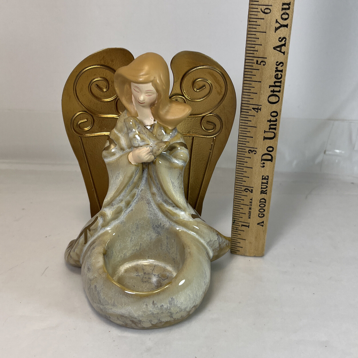 Yankee Candle Angel Tealight Votive Candle Holder Dove Bird 5.5"H eBay