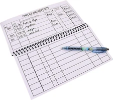 Large Print Check Register - 10" X 5.5" - Easy to Read Checkbook Ledger