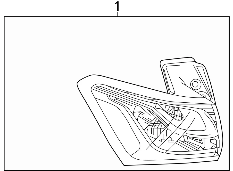Задний фонарь CHEVROLET EQUINOX на четверть панели установлен справа 84769836 18 21 - Изображение 4 из 4