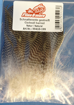 Gadwell 12 selected Feathers Schnatterente 12 selektierte Federn