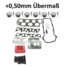 6x piston +0.50 gasket set + screws for VW Golf III 2.8 2.9 VR6 021198012A 10
