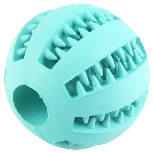 Rubber Ball Chew Treat Dispensing Holder Pet Dog Puppy Cat Toy Training Denta ⁿ - Picture 7 of 17