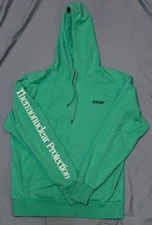 OAKLEY Mens Hoodie ThermoNuclear Protection Pullover Size Small Mint Green