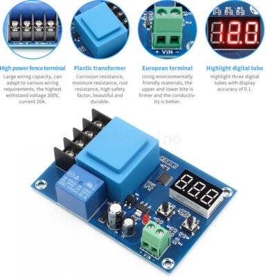 Lithium Battery Charging Digital Control Module Switch Protection Board 3.7-120V