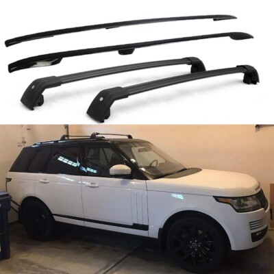 2PCS Roof Rail Rack +2PCS Cross Bars Set Fits LR Range Rover L405 LWB ...