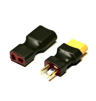 Adattatore XT60 A T-Plug (T-Dean) Per Batterie Lipo RC - Set Da 2, 60A Adattatore XT60 A T-Plug (T-Dean) Per Batterie Lipo RC - Set Da 2, 60A