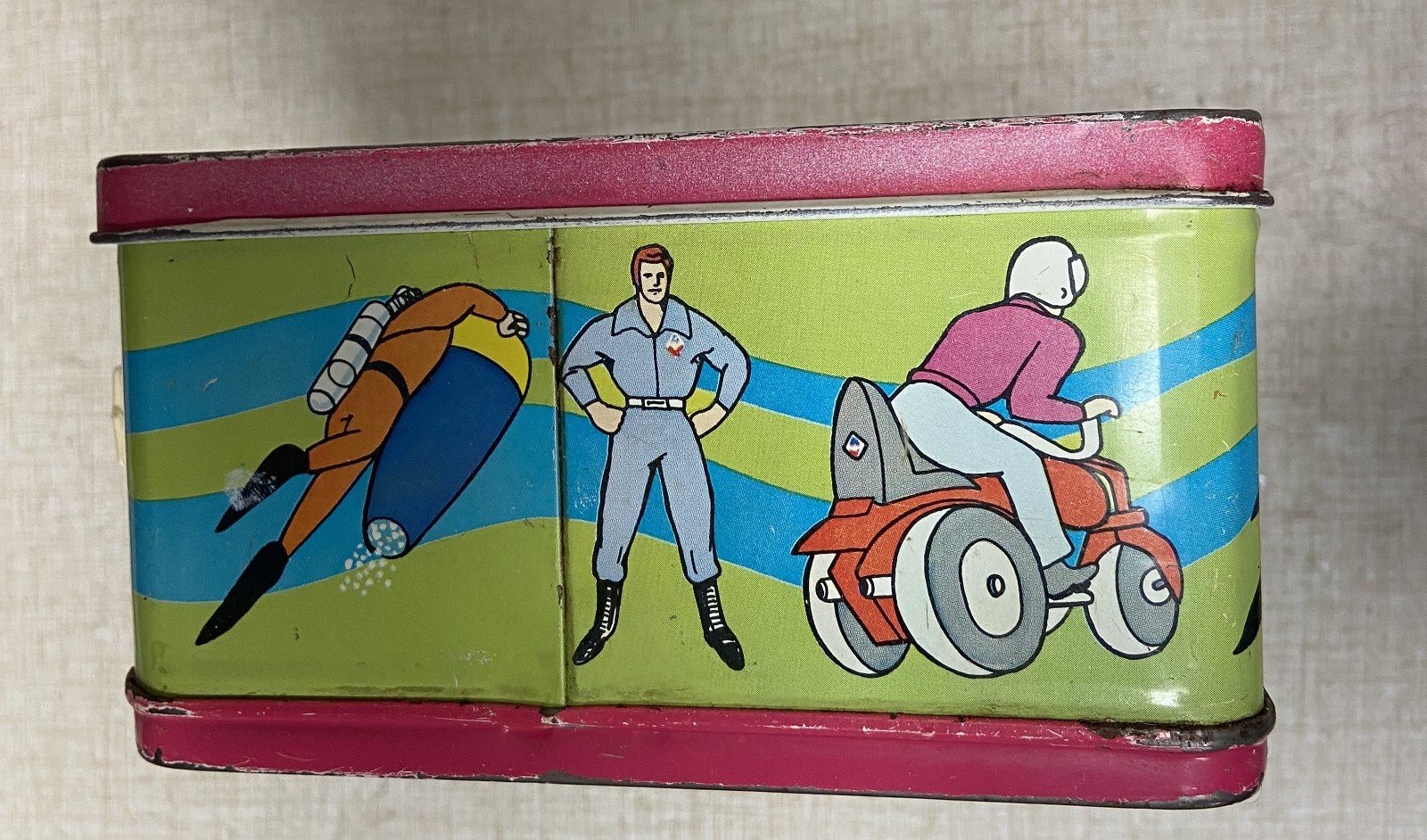 1973 Action Jackson Lunchbox with Thermos eBay