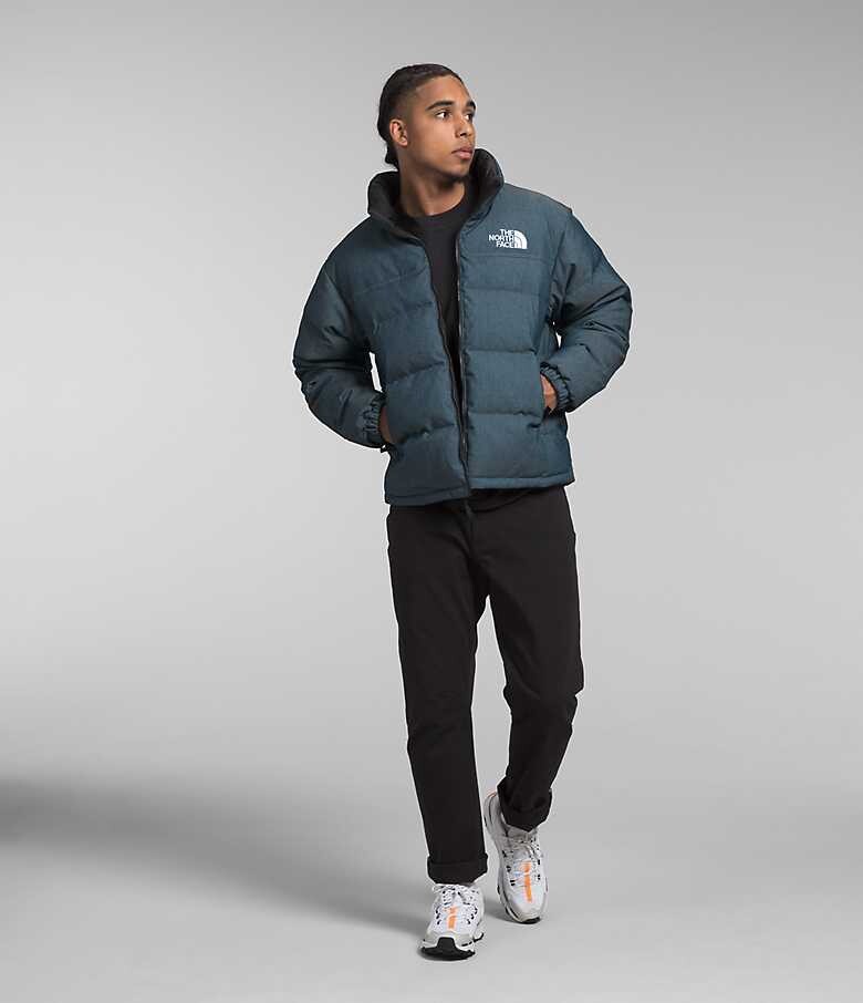 The North Face Men's '92 Reversible Nuptse Jacket Denim Blue/TNF