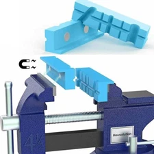 4/5/6 in Magnetic Retention Vise Soft Jaw Pads Covers for Woodworking Plumbing
