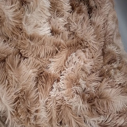 Gradient Tie Dye Fabric Faux Fur Plush Clothing Cushion Blanket Bag Sewing DIY - Picture 4 of 14